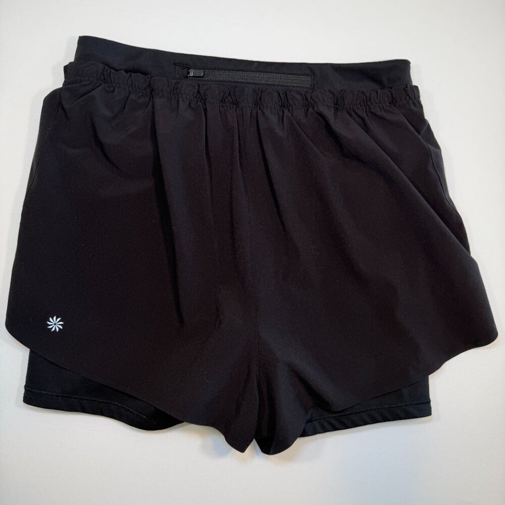 ATHLETA Mile Marker 2 in 1 Shorts Black Small - Picture 9 of 15